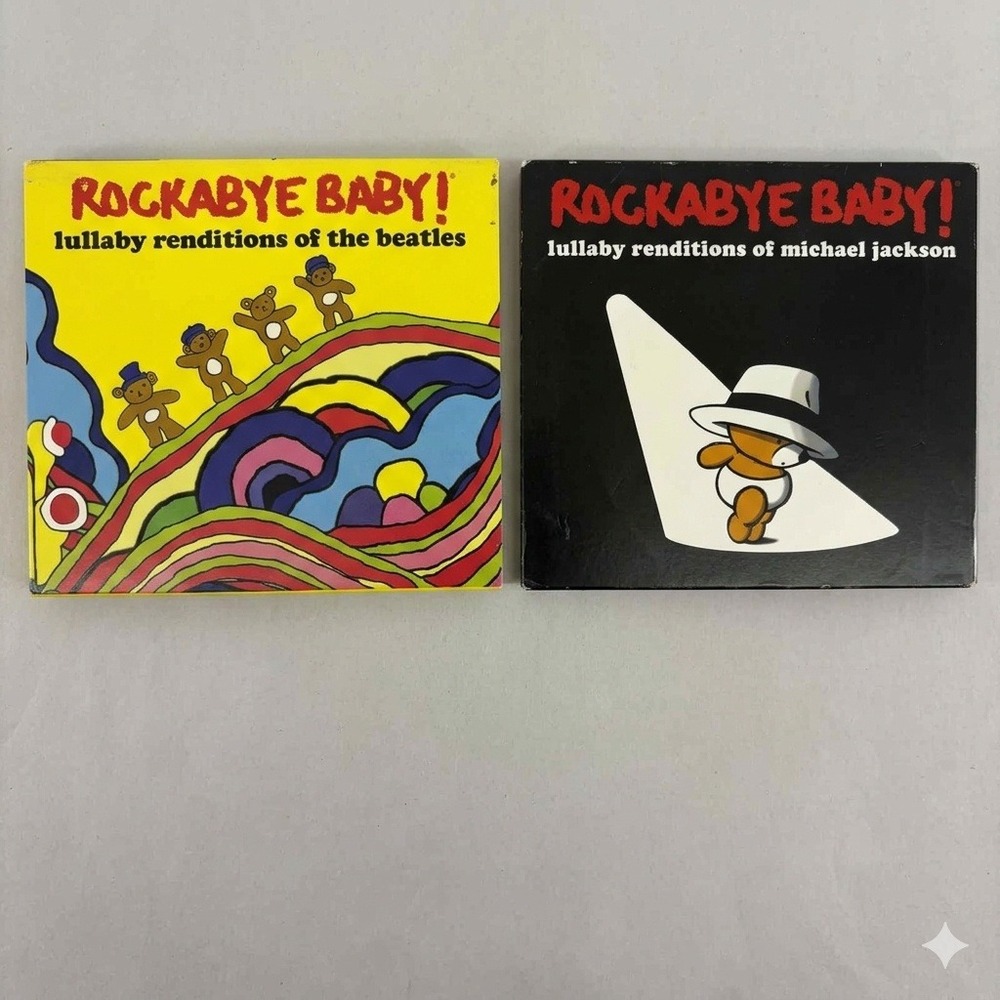 Rockabye Baby Lullaby Lot Michael Jackson Beatles CD Instrumental Sleep Nursery